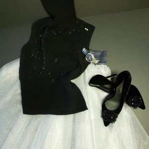 Tutu Swan Silver Metallic Tutu Skirt